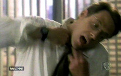 Charmed11: Prue causes Roger's tie to choke him